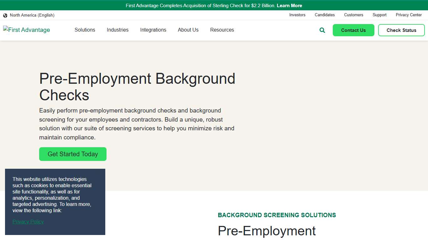 Employment Background Checks & Screenings First Advantage